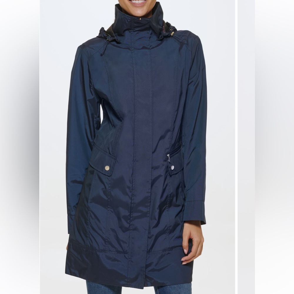 Cole Haan Packable Rain Jacket Navy Size PM